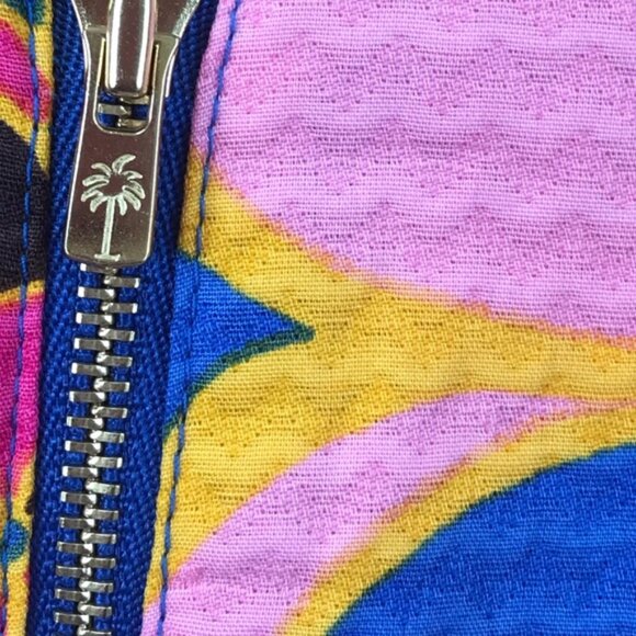 Lilly Pulitzer 100% Cotton Dress Bright Print Sleeveless Zipper Sheath Lined 2 - Picture 14 of 15